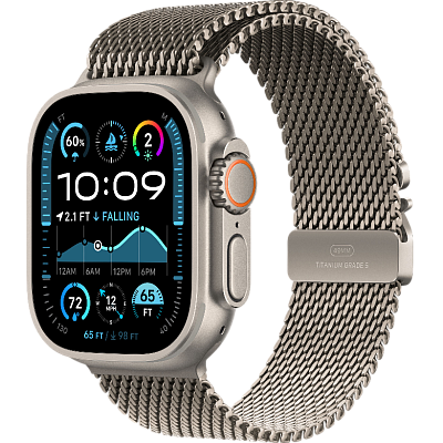 Часы Apple Watch Ultra 2 49mm Titanium Case GPS+Cellular Titanium Milanese Loop L 400_400_549452